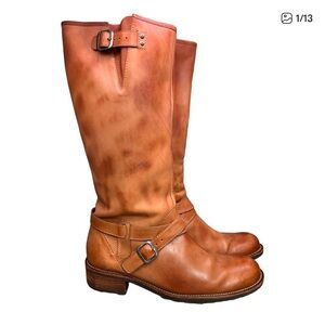 LL Bean tall leather riding campus boots 9.5